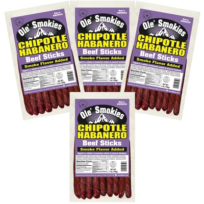 Buffalo Bills 7oz Chipotle Habanero Ole Smokies (Beef Sticks) - Four 7oz Packs 6 Buffalo Bills 7oz Chipotle Habanero Ole Smokies (Beef Sticks) - Four 7oz Packs - Image 4