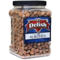 ROASTED SALTED ALMONDS, WITH SEA SALT BY IT'S DELISH, 2.5 LBS JUMBO JAR -Grocery Sales GUEST 75cd9ce9 7576 480d 94dd 7c1b972a12c2