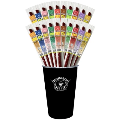 Buffalo Bills 20-Piece Assorted Ole Smokies Meat Stick Bouquet In Stainless Tumbler (set Of 2) 3 Buffalo Bills 20-Piece Assorted Ole Smokies Meat Stick Bouquet In Stainless Tumbler (set Of 2)