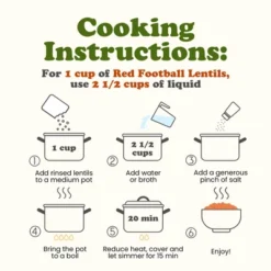 Organic Red Lentils (Football) - By Food To Live 12 Organic Red Lentils (Football) - By Food To Live -Grocery Sales GUEST 7a5444d0 732c 4925 896e ae822ae6a4ef