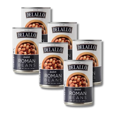 DeLallo Roman Beans, 15.5 Oz Can, (6 Pack) 7 DeLallo Roman Beans, 15.5 Oz Can, (6 Pack) - Image 5