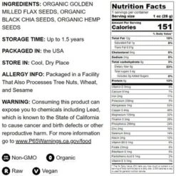 Organic FiberFull Flax, Hemp And Chia Seeds Blend - By Food To Live 14 Organic FiberFull Flax, Hemp And Chia Seeds Blend - By Food To Live -Grocery Sales GUEST 7b881132 6a86 4249 b60d 788b2f8ebc27