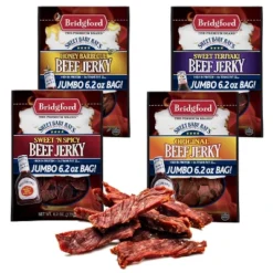 Bridgford Sweet Baby Ray’s Beef Jerky Variety Pack 6.2 Oz Pack Of 4 - High Protein Ready-to-Eat Beef Jerky Snack Packs For On-the-Go Snacking -Grocery Sales GUEST 7c1357d9 d2e6 4787 8813 8259534d9269