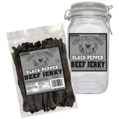 Buffalo Bills Black Pepper Beef Jerky 1 Bag Starter Kit (1 Bag And 1 Jar) -Grocery Sales GUEST 7d514f49 3e8f 4044 974c d4431414d697