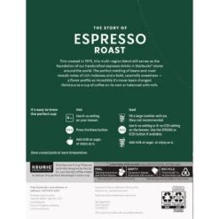 Starbucks Espresso Roast Coffee Pods - 22ct