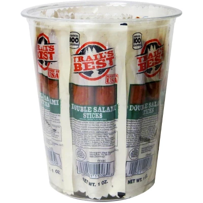Trail's Best 1oz Double Salami 15-ct Tubs - 4 Tubs 3 Trail's Best 1oz Double Salami 15-ct Tubs - 4 Tubs