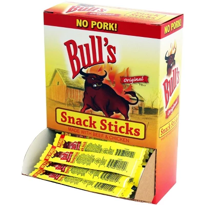 Bull's 0.25oz Original Sticks (No Pork) 100-ct Boxes - 2 Boxes 3 Bull's 0.25oz Original Sticks (No Pork) 100-ct Boxes - 2 Boxes