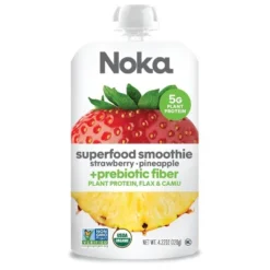 NOKA Superfood Smoothie Fruit Strawberry Pineapple Single Pouch - 4.22oz -Grocery Sales GUEST 80eb8b20 8f05 4a0f 9b6d 419c2df9e437