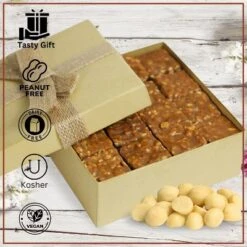 Gourmet Macadamia Brittle Gift Box 1 LB- By Its Delish | Handmade Old-Fashioned Style -Grocery Sales GUEST 813dcc28 cb64 4200 9f79 60bb19dbb577