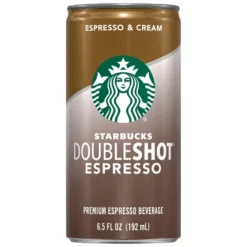 Starbucks Double Shot Espresso And Cream Coffee Drink - 4pk/6.5 Fl Oz Cans