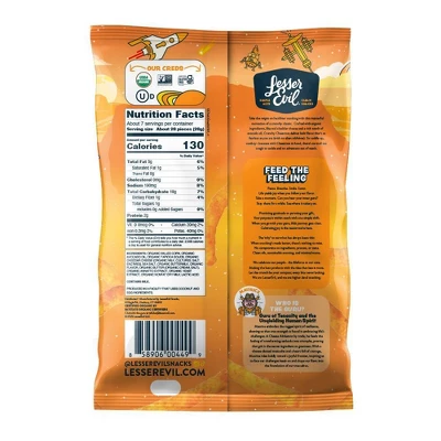 LesserEvil Cheezmos Cowboy Cheddar Chips - 7oz 3 LesserEvil Cheezmos Cowboy Cheddar Chips - 7oz