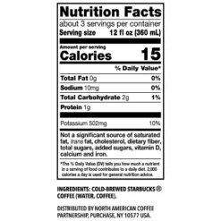 Starbucks Black Unsweetened Cold Brew Coffee - 40 Fl Oz -Grocery Sales GUEST 8a42edbe 8037 410d 9b54 5d4ccbd490f1