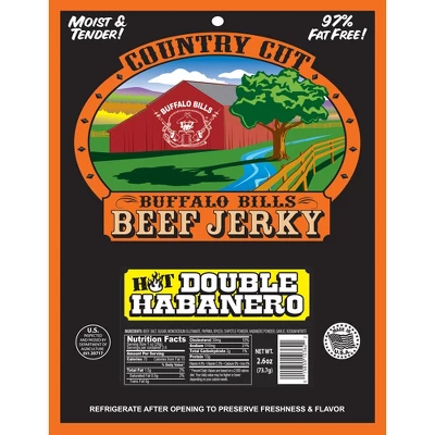 Buffalo Bills 3-Piece Hot & Spicy Country Cut Beef Jerky Sampler (3 Assorted 2.6oz Jerky Packs) 4 Buffalo Bills 3-Piece Hot & Spicy Country Cut Beef Jerky Sampler (3 Assorted 2.6oz Jerky Packs) - Image 2