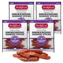 Bridgford Smokehouse Sausage Sticks Teriyaki 5 Oz - Gluten Free High Protein Smoked Sausage Sticks For A Variety Of Dietary Preferences -Grocery Sales GUEST 9048857f 083a 4488 87d5 37fec9fe1ffb