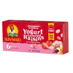 Sun-Maid Strawberry & Vanilla Yogurt Covered Raisins - 1oz / 6ct -Grocery Sales GUEST 9073c759 ae8a 40c7 9da8 67b1539fd624