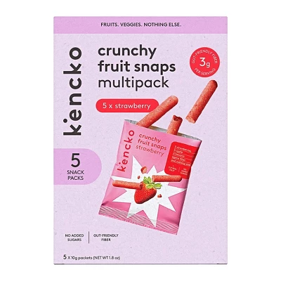 Kencko Strawberry Fruit Snaps - 1.8oz/5ct 9 Kencko Strawberry Fruit Snaps - 1.8oz/5ct - Image 7