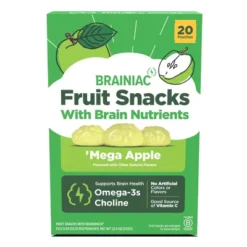 Brainiac Kids Fruit Snacks With Omega-3s Mega Apple - 12.4oz/20ct -Grocery Sales GUEST 9522d967 282f 4723 b5ac 39f66881a6e6