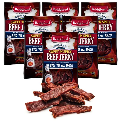Bridgford Sweet Baby Ray’s Beef Jerky Sweet N Spicy 10 Oz - Ready-to-Eat High Protein Sweetened Spicy Beef Jerky For On-the-Go Snacking 13 Bridgford Sweet Baby Ray’s Beef Jerky Sweet N Spicy 10 Oz - Ready-to-Eat High Protein Sweetened Spicy Beef Jerky For On-the-Go Snacking - Image 11