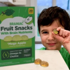 Brainiac Kids Fruit Snacks With Omega-3s Mega Apple - 12.4oz/20ct -Grocery Sales GUEST 965adfc8 bc78 4551 9581 fda1e0a925f3