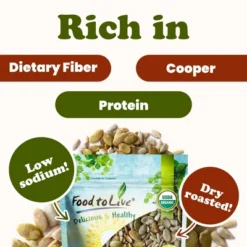 Organic Dry Roasted Sunflower And Pumpkin Seed Mix - By Food To Live 11 Organic Dry Roasted Sunflower And Pumpkin Seed Mix - By Food To Live -Grocery Sales GUEST 96cfd9d2 18db 4ba2 b853 b2a1b67cdc11
