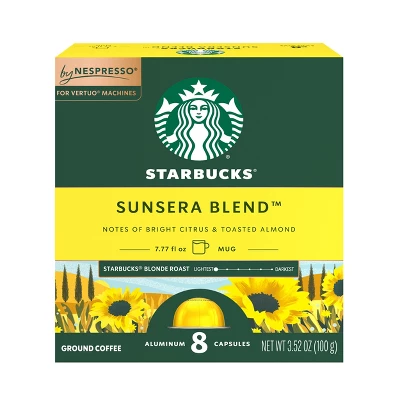 Starbucks By Nespresso Vertuo Line Sunsera Blend Blonde Roast Coffee Pods 10 Starbucks By Nespresso Vertuo Line Sunsera Blend Blonde Roast Coffee Pods - Image 8