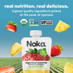 NOKA Superfood Smoothie Fruit Strawberry Pineapple Single Pouch - 4.22oz -Grocery Sales GUEST 99994c30 bc69 4117 aad7 e07ec76c29ab