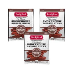 Bridgford Smokehouse Sausage Sticks Original 5 Oz - Gluten Free High Protein Smoked Sausage Sticks For A Variety Of Dietary Preferences -Grocery Sales GUEST a14321af 0cd1 4635 86d5 2f93c3f27644