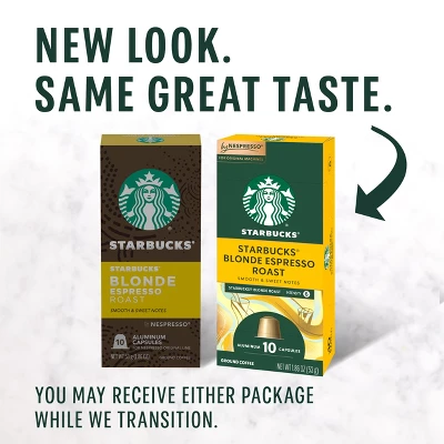 Starbucks By Nespresso Original Line Pods Light Roast Coffee Blonde Espresso Roast - 10ct 4 Starbucks By Nespresso Original Line Pods Light Roast Coffee Blonde Espresso Roast - 10ct - Image 2