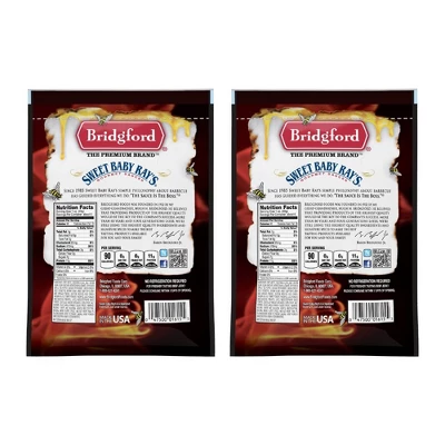 Bridgford Sweet Baby Ray’s Beef Jerky Honey BBQ 6.2 Oz - Ready To Eat High Protein Jerky For Midday Energy Boost Or A Post Workout Snack 3 Bridgford Sweet Baby Ray’s Beef Jerky Honey BBQ 6.2 Oz - Ready To Eat High Protein Jerky For Midday Energy Boost Or A Post Workout Snack