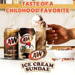 A&W Ice Cream Sundae Soda - 12pk/12 Fl Oz Cans