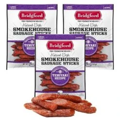 Bridgford Smokehouse Sausage Sticks Teriyaki 5 Oz - Gluten Free High Protein Smoked Sausage Sticks For A Variety Of Dietary Preferences -Grocery Sales GUEST a79386b3 6913 422d bbac ef524f14b3cc