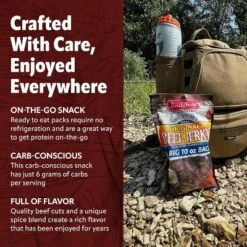 Bridgford Sweet Baby Ray’s Beef Jerky Sweet Teriyaki 10 Oz - High Protein Beef Jerky Teriyaki For On The Go Snacking And Busy Lifestyles -Grocery Sales GUEST a9557ae6 8ecd 421d ac65 f709dd28787f