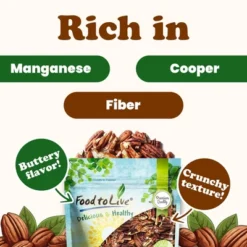 Pecan Pieces, Roasted And Salted - By Food To Live -Grocery Sales GUEST a9790250 d042 454f b1aa d4a24235f6fa