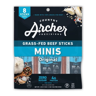 Archer Jerky Original Beef Mini Stick Bag - 4oz/8ct 9 Archer Jerky Original Beef Mini Stick Bag - 4oz/8ct - Image 7
