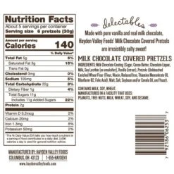 Hayden Valley Foods Milk Chocolate Covered Pretzels | 5 Oz Bags (Pack Of 3) | No Artificial Flavors, Preservatives Or Colors -Grocery Sales GUEST ab19f2d5 3044 4dc4 b005 1ff70dad0e4f