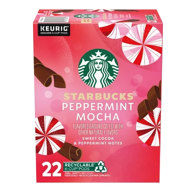 Starbucks Peppermint Mocha Light Roast Keurig K-Cup Coffee Pods - 22ct 14 Starbucks Peppermint Mocha Light Roast Keurig K-Cup Coffee Pods - 22ct - Image 12