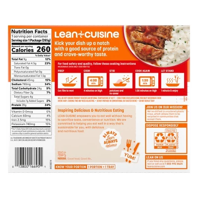 Lean Cuisine Protein Kick Frozen Meatloaf With Mashed Potatoes Microwave Meal - 9.375oz 13 Lean Cuisine Protein Kick Frozen Meatloaf With Mashed Potatoes Microwave Meal - 9.375oz - Image 11