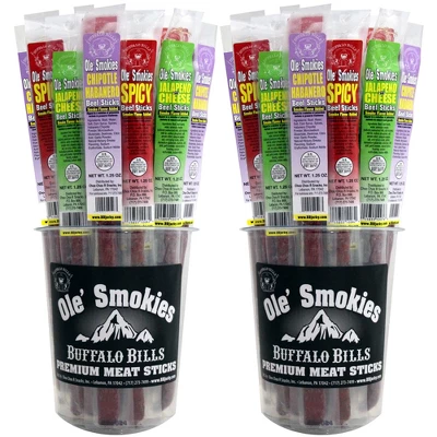 Buffalo Bills 15-ct Assorted Hot Ole Smokies (Beef Sticks) - Two 15-ct Tubs 7 Buffalo Bills 15-ct Assorted Hot Ole Smokies (Beef Sticks) - Two 15-ct Tubs - Image 5