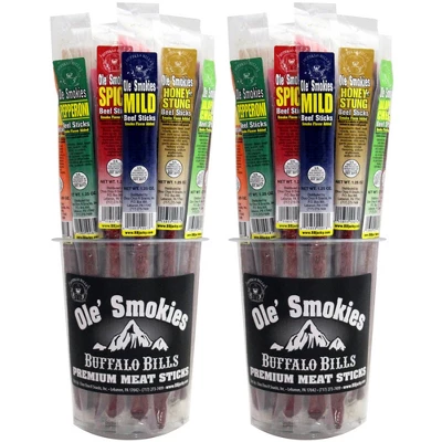 Buffalo Bills 15-ct Assorted Hot & Mild Ole Smokies (Beef Sticks) - Two 15-ct Tubs 7 Buffalo Bills 15-ct Assorted Hot & Mild Ole Smokies (Beef Sticks) - Two 15-ct Tubs - Image 5