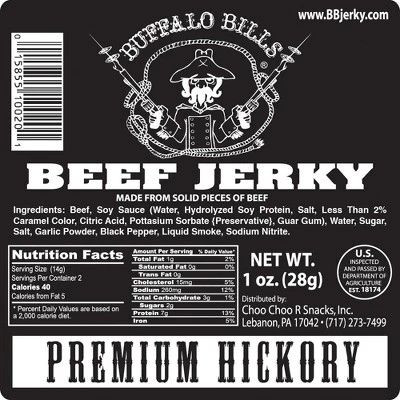 Buffalo Bills 1oz Premium Hickory Smoked Beef Jerky Packs 12-Count (beef Jerky Made From Top Round) 4 Buffalo Bills 1oz Premium Hickory Smoked Beef Jerky Packs 12-Count (beef Jerky Made From Top Round) - Image 2
