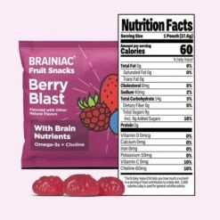 Brainiac Kids Fruit Snacks With Omega-3s Berry Blast - 12.4oz/20ct -Grocery Sales GUEST b5631d81 7b7c 48bb 8aad 9824cf4f8ce6