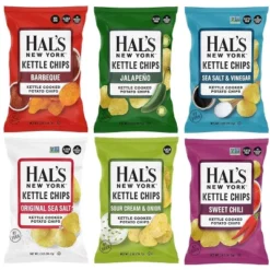 Hal’s New York Best Sellers Chips 2oz Bag 24 Variety Pack Gluten-Free Non-GMO Kettle Cooked Classic Chips Crunchy Snack For Home, Office, Or On-the-Go -Grocery Sales GUEST b67c608c 7278 4600 b29e 91c483bd8a1a