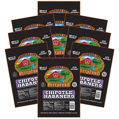 Buffalo Bills 1.5oz Chipotle Habanero Country Cut Beef Jerky - Ten 1.5oz Packs 7 Buffalo Bills 1.5oz Chipotle Habanero Country Cut Beef Jerky - Ten 1.5oz Packs - Image 5