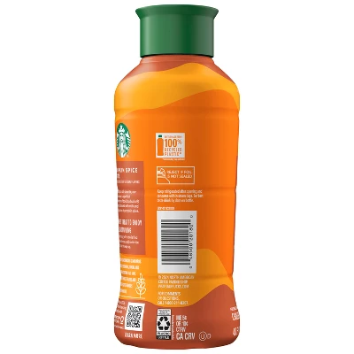 Starbucks Iced Pumpkin Spice Latte Espresso Beverage - 40 Fl Oz 4 Starbucks Iced Pumpkin Spice Latte Espresso Beverage - 40 Fl Oz - Image 2