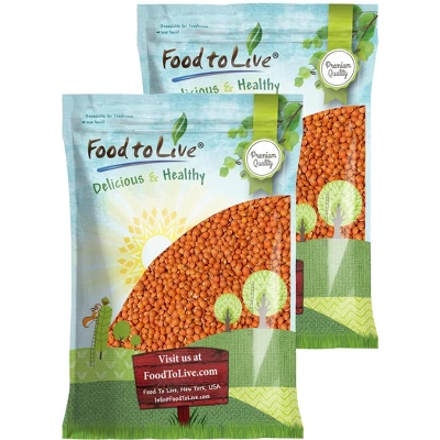 Organic Red Lentils (Football) - By Food To Live 10 Organic Red Lentils (Football) - By Food To Live - Image 8