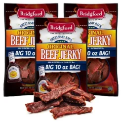Bridgford Sweet Baby Ray’s Beef Jerky Original 10 Oz - High Protein Healthy Ready-to-Eat Beef Jerky For Your Dietary Preferences -Grocery Sales GUEST be8bdf91 4d95 4245 bc31 046e1e82dd32