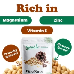 Dry Roasted Pine Nuts With Himalayan Salt - By Food To Live -Grocery Sales GUEST c146ee29 4c95 486e b002 c0d0a14cfab0