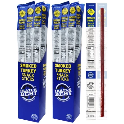 Trail's Best 1.2oz Smoked Turkey Snack Sticks - 24-ct Box (2 Boxes) 7 Trail's Best 1.2oz Smoked Turkey Snack Sticks - 24-ct Box (2 Boxes) - Image 5