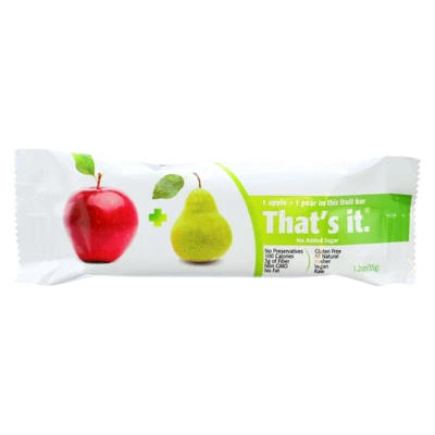 That's It Fruit Bar - Apple And Pear - Case Of 12 - 1.2 Oz 5 That's It Fruit Bar - Apple And Pear - Case Of 12 - 1.2 Oz - Image 3