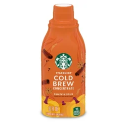 Starbucks Pumpkin Spice Flavored Cold Brew Concentrate, Multi-Serve, Naturally Flavored - 32 Fl Oz -Grocery Sales GUEST c528034d c0a5 463b aaba 9b99df7d1834